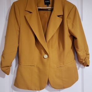 Goldenrod one button blazer